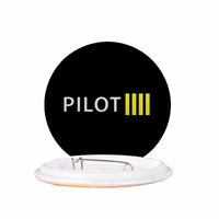 Thumbnail for Pilot & Stripes (4 Lines) Designed Pins