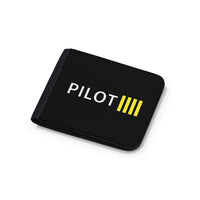 Thumbnail for Pilot & Stripes (4 Lines) Designed Wallets