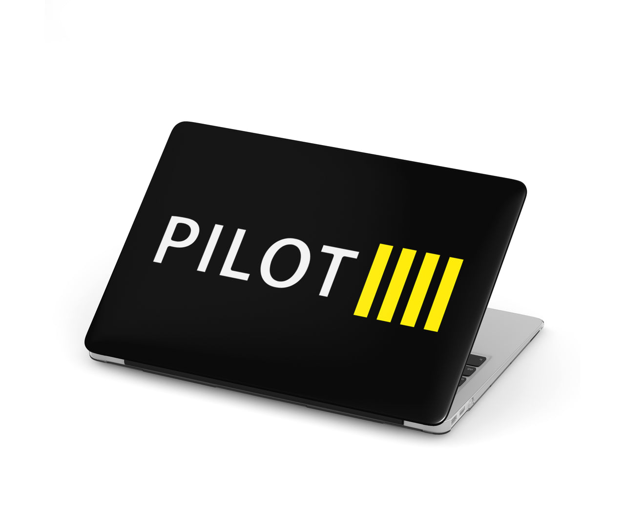 Pilot & Stripes (4 Lines) Designed Macbook Cases