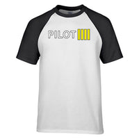 Thumbnail for Pilot & Stripes (4 Lines) Designed Raglan T-Shirts