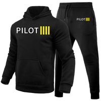 Thumbnail for Pilot & Stripes (4 Lines) Designed Hoodies & Sweatpants Set