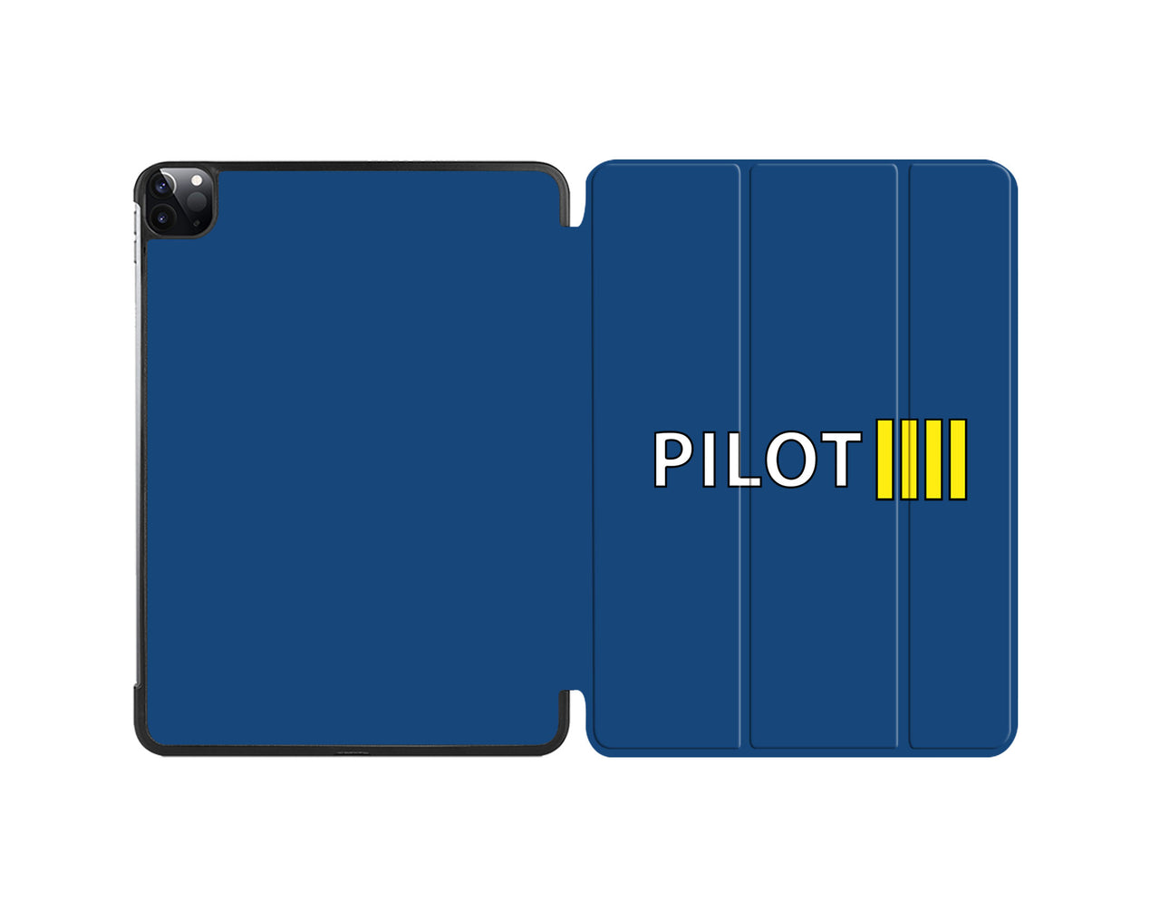 Pilot & Stripes (4 Lines) Designed iPad Cases