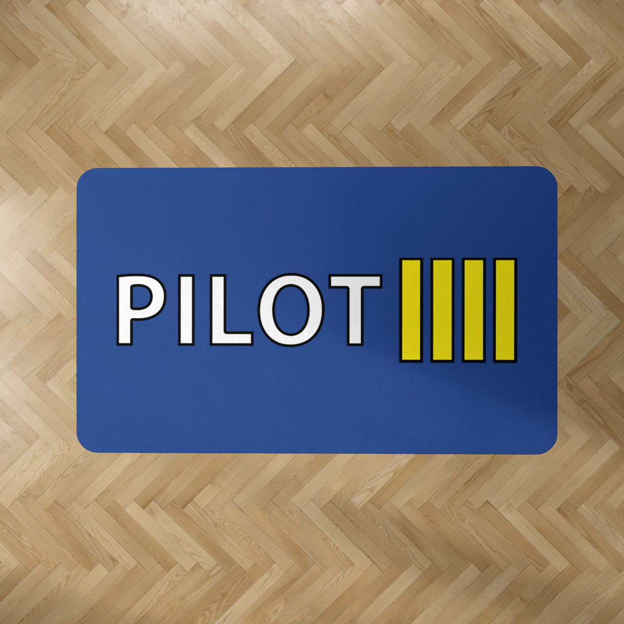 Pilot & Stripes (4 Lines) Designed Carpet & Floor Mats