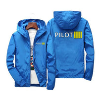 Thumbnail for Pilot & Stripes (4 Lines) Designed Windbreaker Jackets