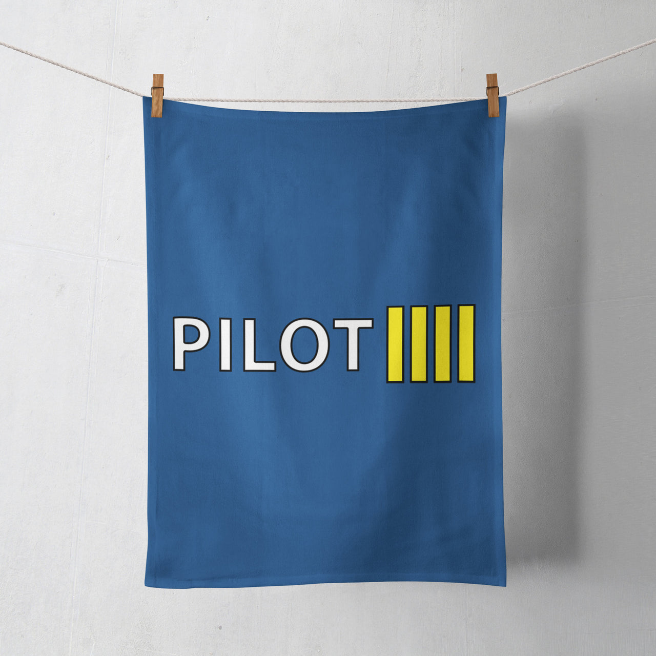 Pilot & Stripes (4 Lines) Designed Towels