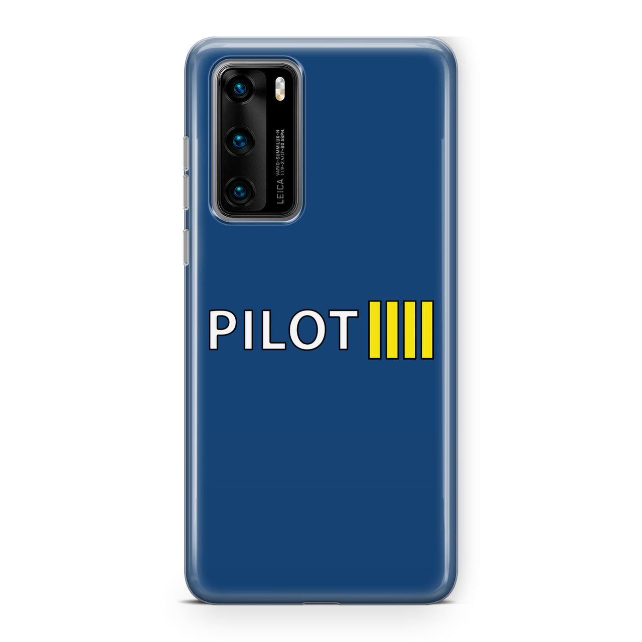 Pilot & Stripes (4 Lines) Designed Huawei Cases
