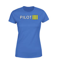 Thumbnail for Pilot & Stripes (4 Lines) Designed Women T-Shirts