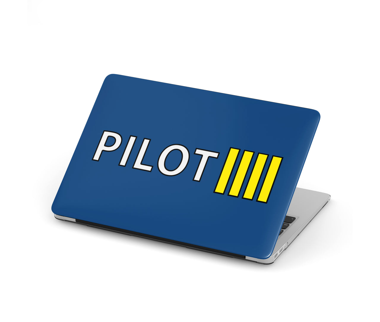 Pilot & Stripes (4 Lines) Designed Macbook Cases