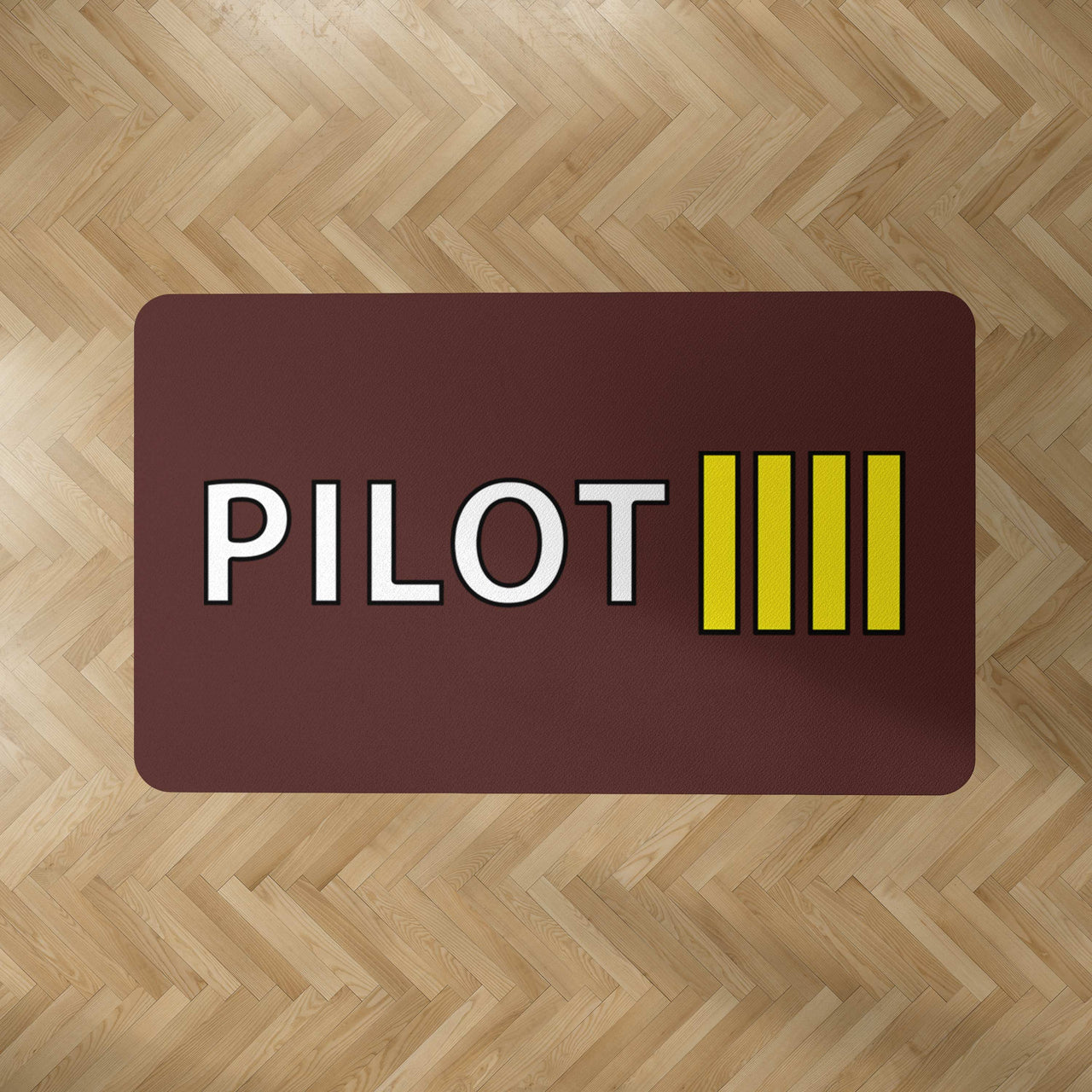 Pilot & Stripes (4 Lines) Designed Carpet & Floor Mats