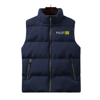 Thumbnail for Pilot & Stripes (4 Lines) Designed Puffy Vests