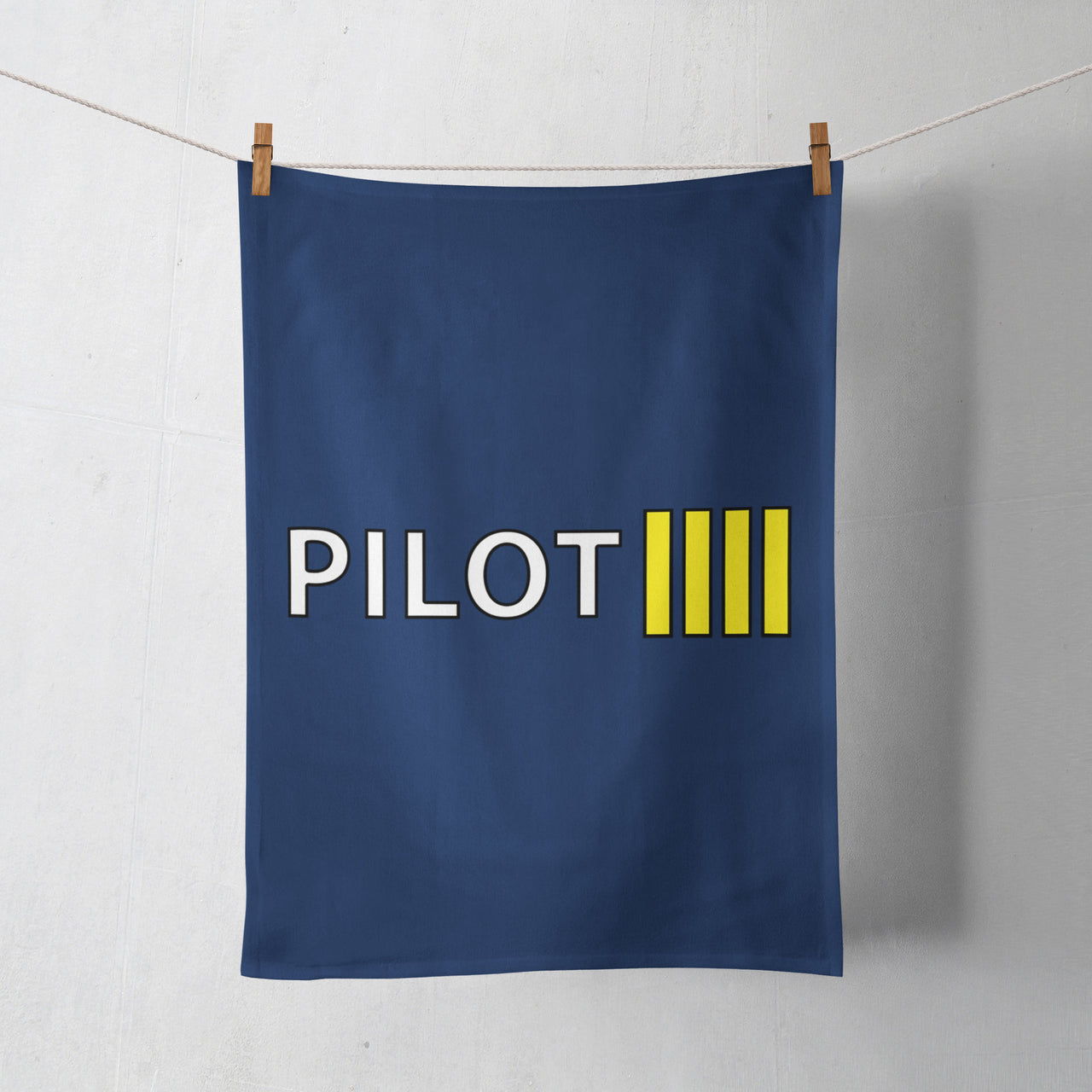 Pilot & Stripes (4 Lines) Designed Towels