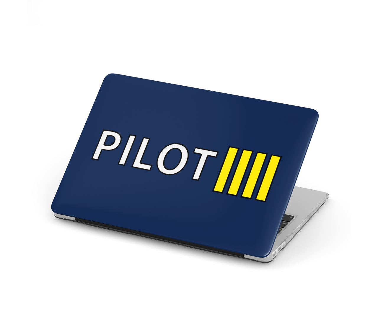 Pilot & Stripes (4 Lines) Designed Macbook Cases