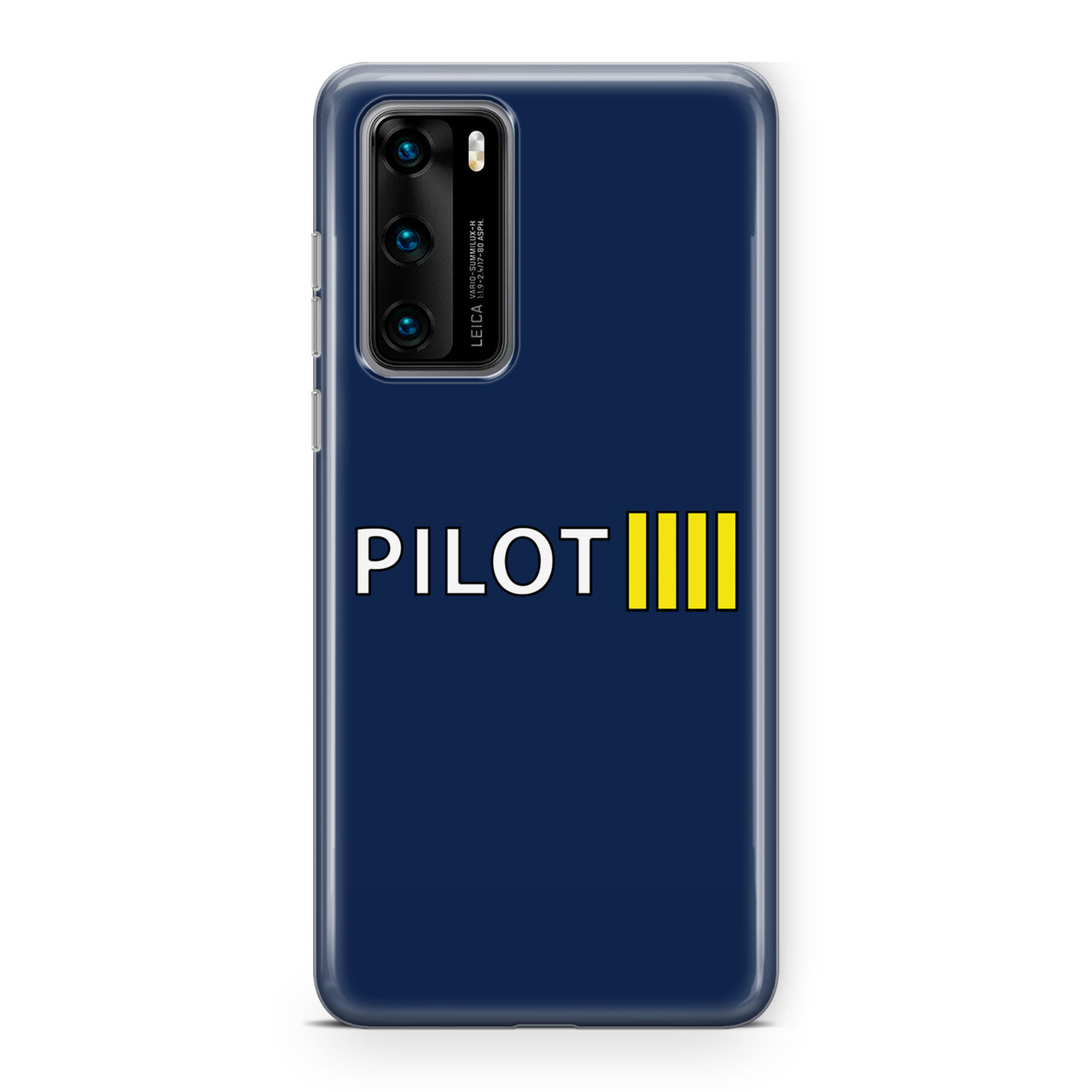 Pilot & Stripes (4 Lines) Designed Huawei Cases