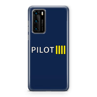 Thumbnail for Pilot & Stripes (4 Lines) Designed Huawei Cases