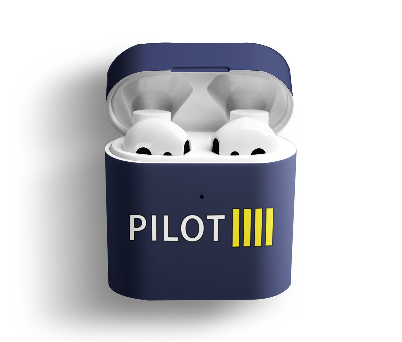 Pilot & Stripes (4 Lines) Designed AirPods  Cases