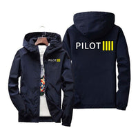Thumbnail for Pilot & Stripes (4 Lines) Designed Windbreaker Jackets