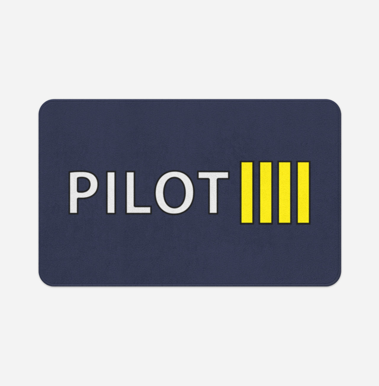 Pilot & Stripes (4 Lines) Designed Bath Mats