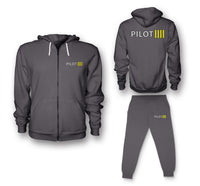 Thumbnail for Pilot & Stripes (4 Lines) Designed Zipped Hoodies & Sweatpants Set