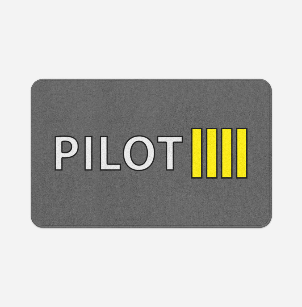 Pilot & Stripes (4 Lines) Designed Bath Mats