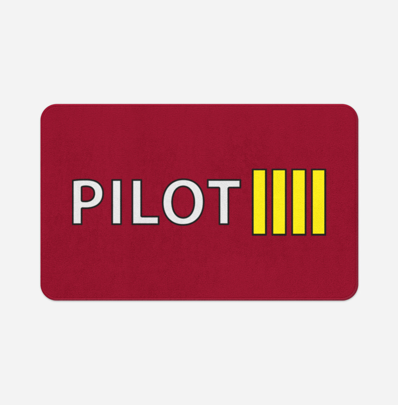 Pilot & Stripes (4 Lines) Designed Bath Mats
