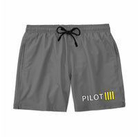 Thumbnail for Pilot & Stripes (4 Lines) Designed Swim Trunks & Shorts