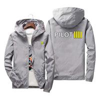 Thumbnail for Pilot & Stripes (4 Lines) Designed Windbreaker Jackets