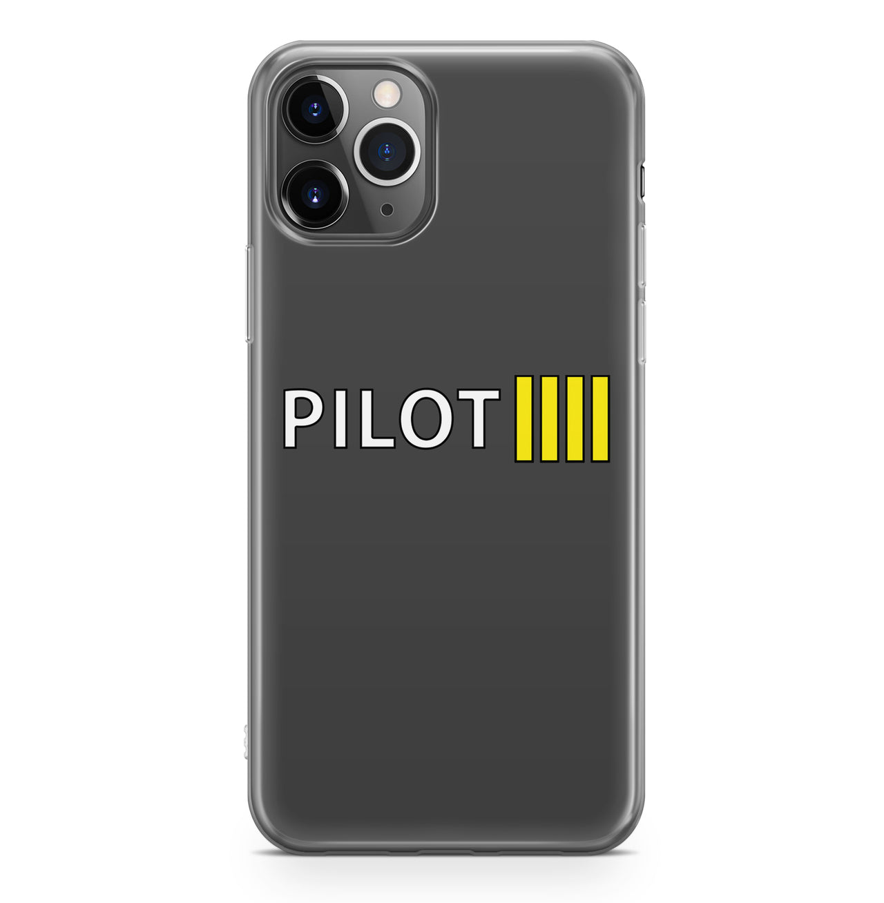 Pilot & Stripes (4 Lines) Designed iPhone Cases
