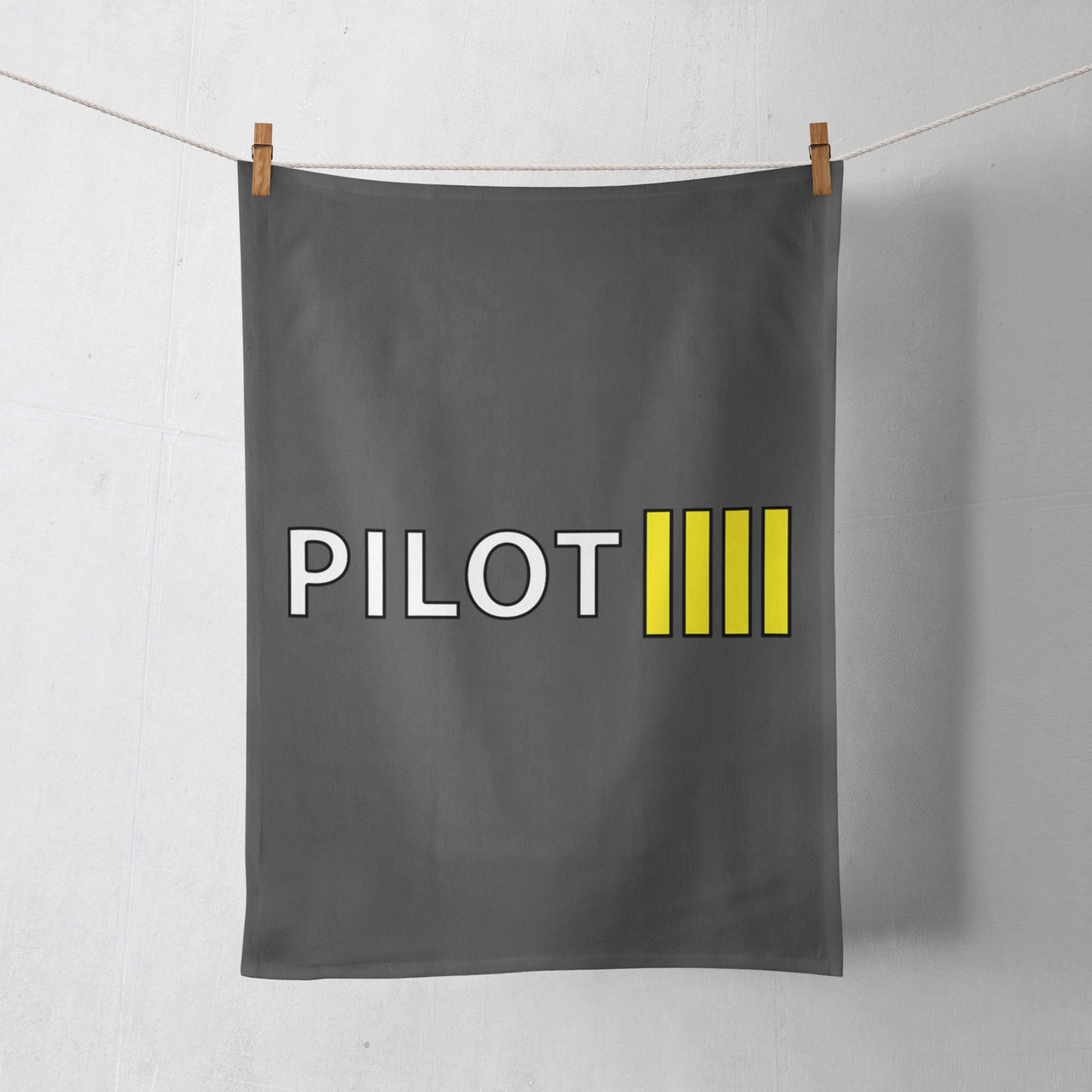 Pilot & Stripes (4 Lines) Designed Towels