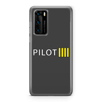 Thumbnail for Pilot & Stripes (4 Lines) Designed Huawei Cases