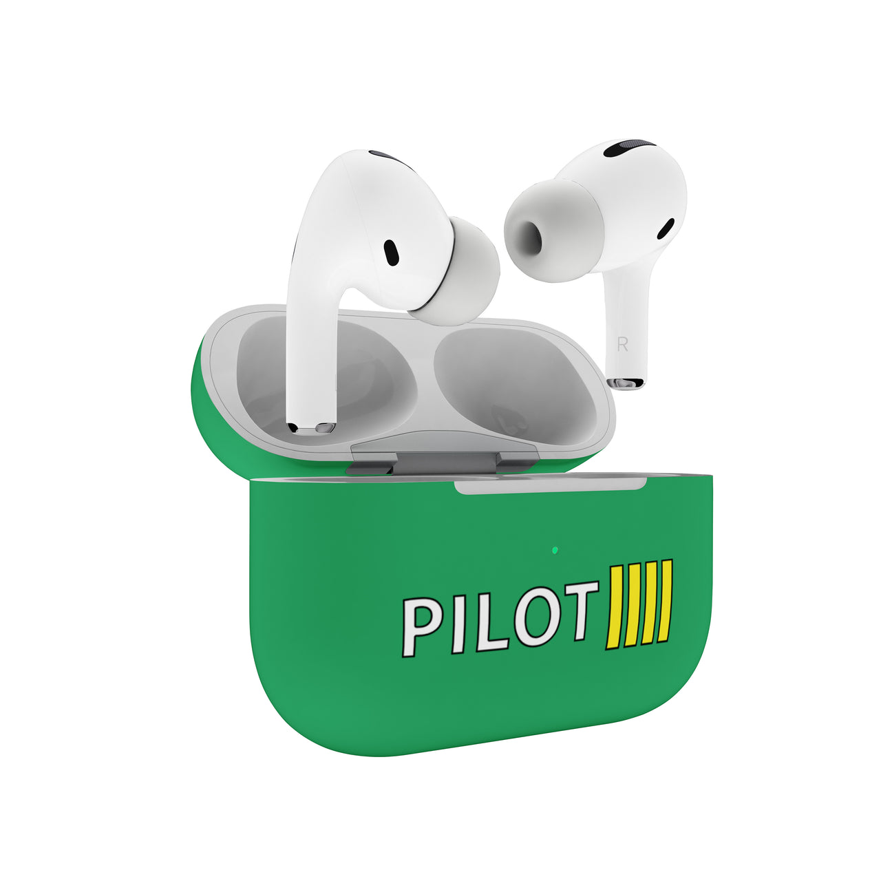 Pilot & Stripes (4 Lines) Designed AirPods  Cases