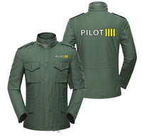 Thumbnail for Pilot & Stripes (4 Lines) Designed Military Coats