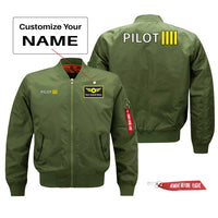 Thumbnail for Pilot & Stripes (4 Lines) Designed Pilot Jackets (Customizable)