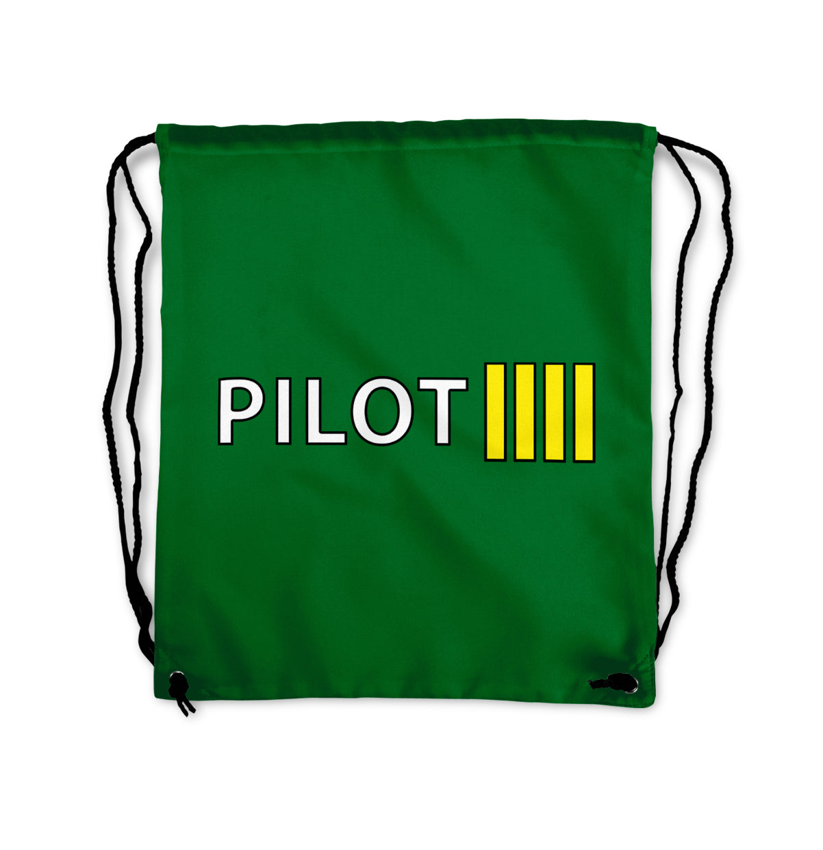 Pilot & Stripes (4 Lines) Designed Drawstring Bags