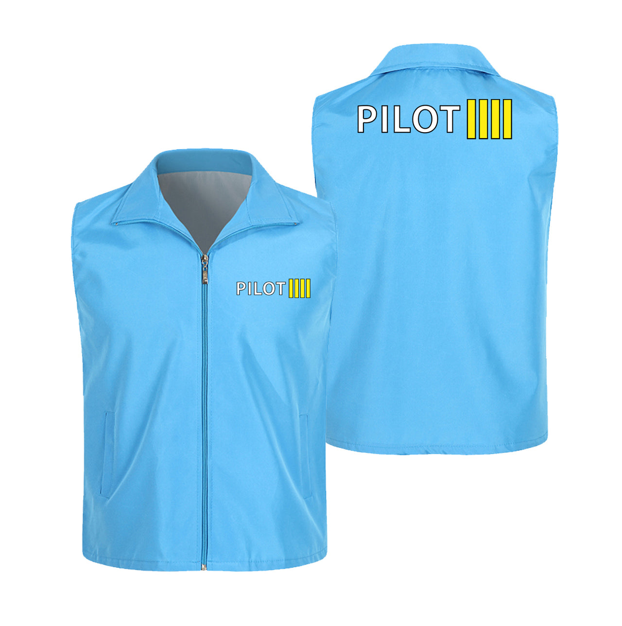 Pilot & Stripes (4 Lines) Designed Thin Style Vests