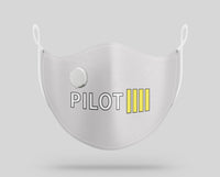 Thumbnail for Pilot & Stripes (4 Lines) Designed Face Masks