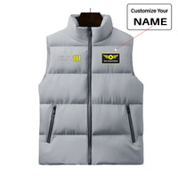 Thumbnail for Pilot & Stripes (4 Lines) Designed Puffy Vests