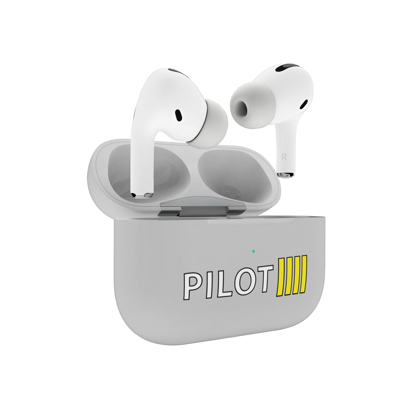 Pilot & Stripes (4 Lines) Designed AirPods  Cases