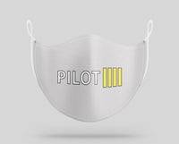 Thumbnail for Pilot & Stripes (4 Lines) Designed Face Masks