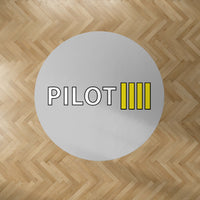 Thumbnail for Pilot & Stripes (4 Lines) Designed Carpet & Floor Mats (Round)