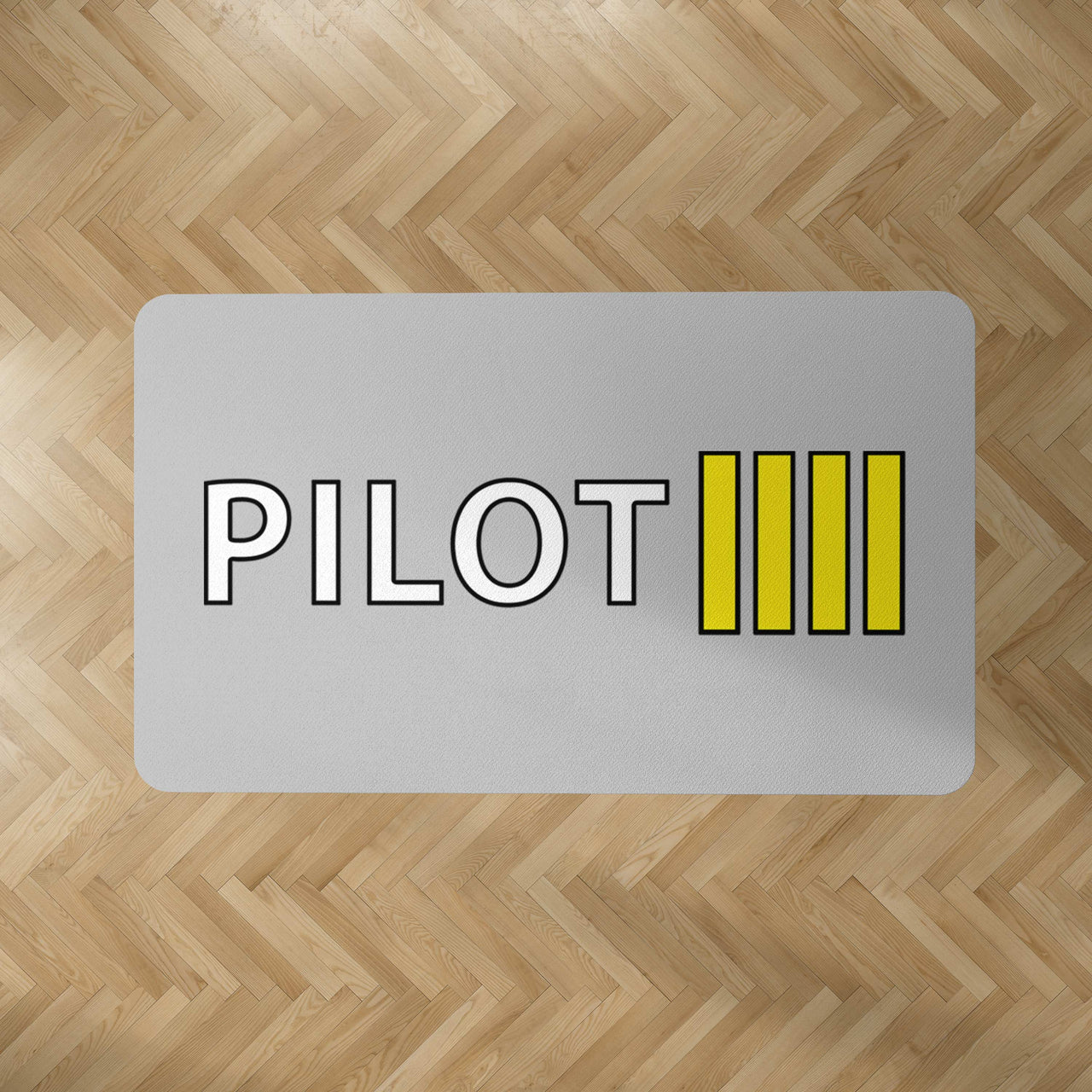 Pilot & Stripes (4 Lines) Designed Carpet & Floor Mats