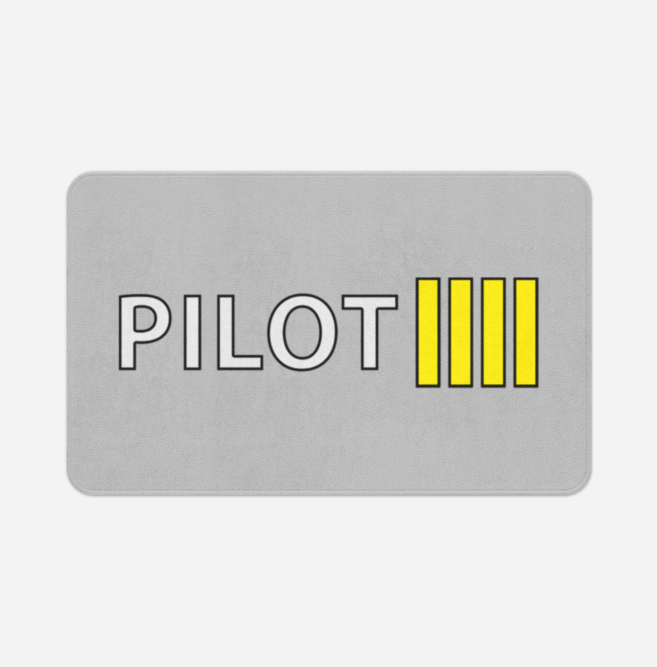 Pilot & Stripes (4 Lines) Designed Bath Mats