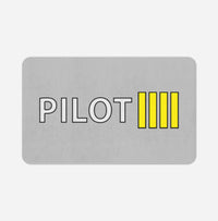 Thumbnail for Pilot & Stripes (4 Lines) Designed Bath Mats