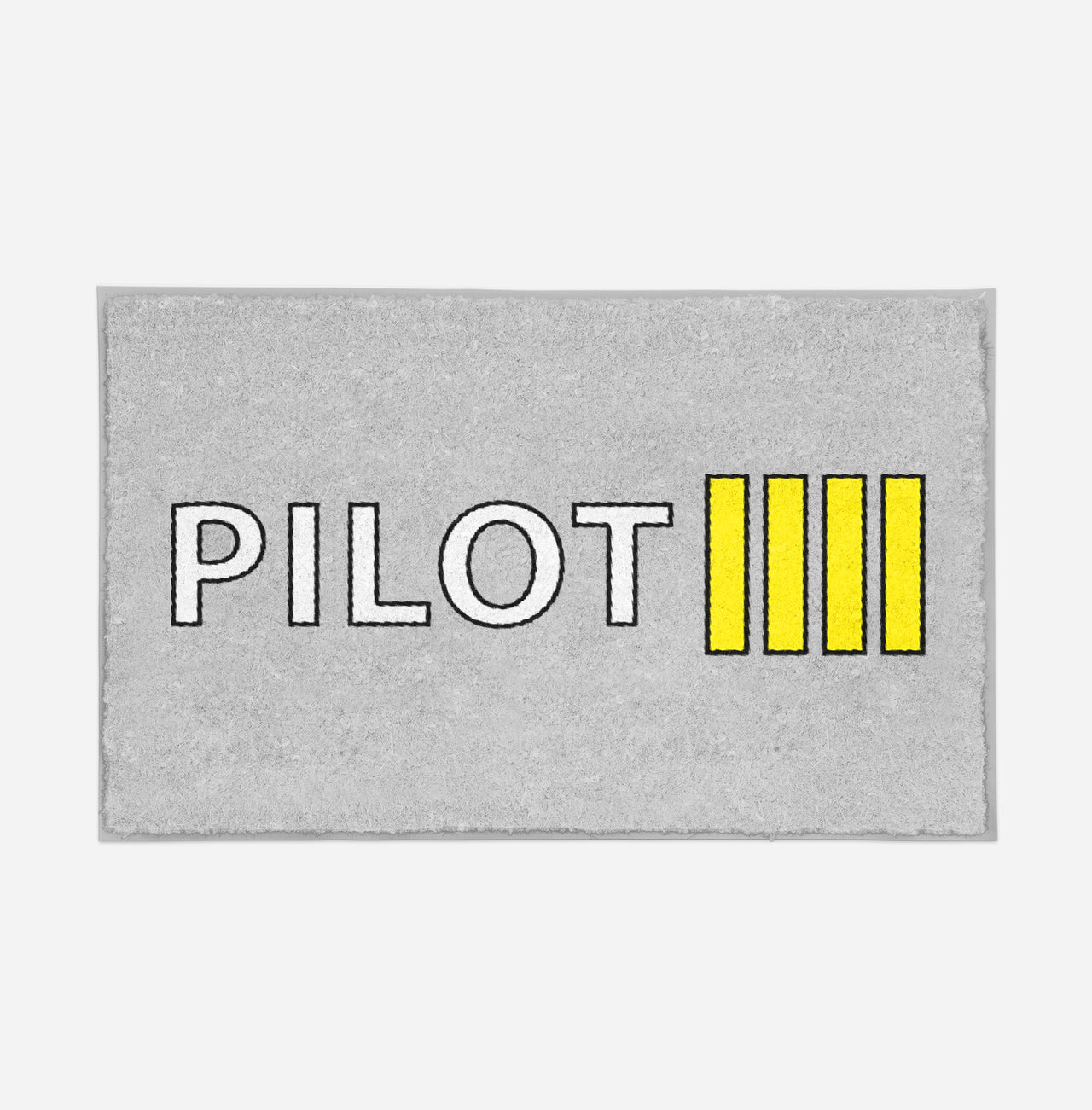 Pilot & Stripes (4 Lines) Designed Door Mats