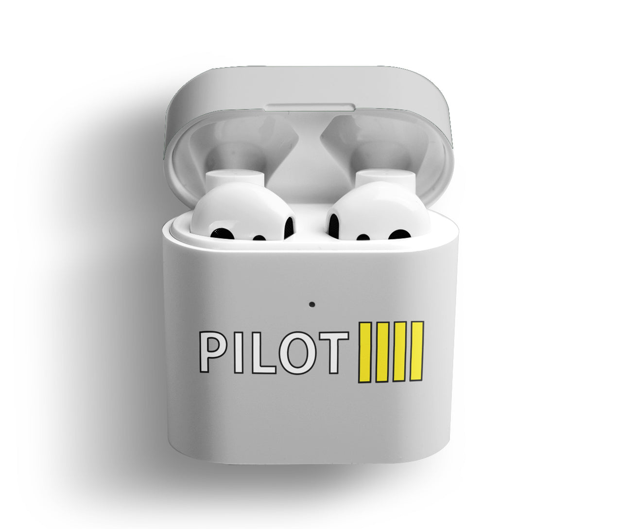 Pilot & Stripes (4 Lines) Designed AirPods  Cases