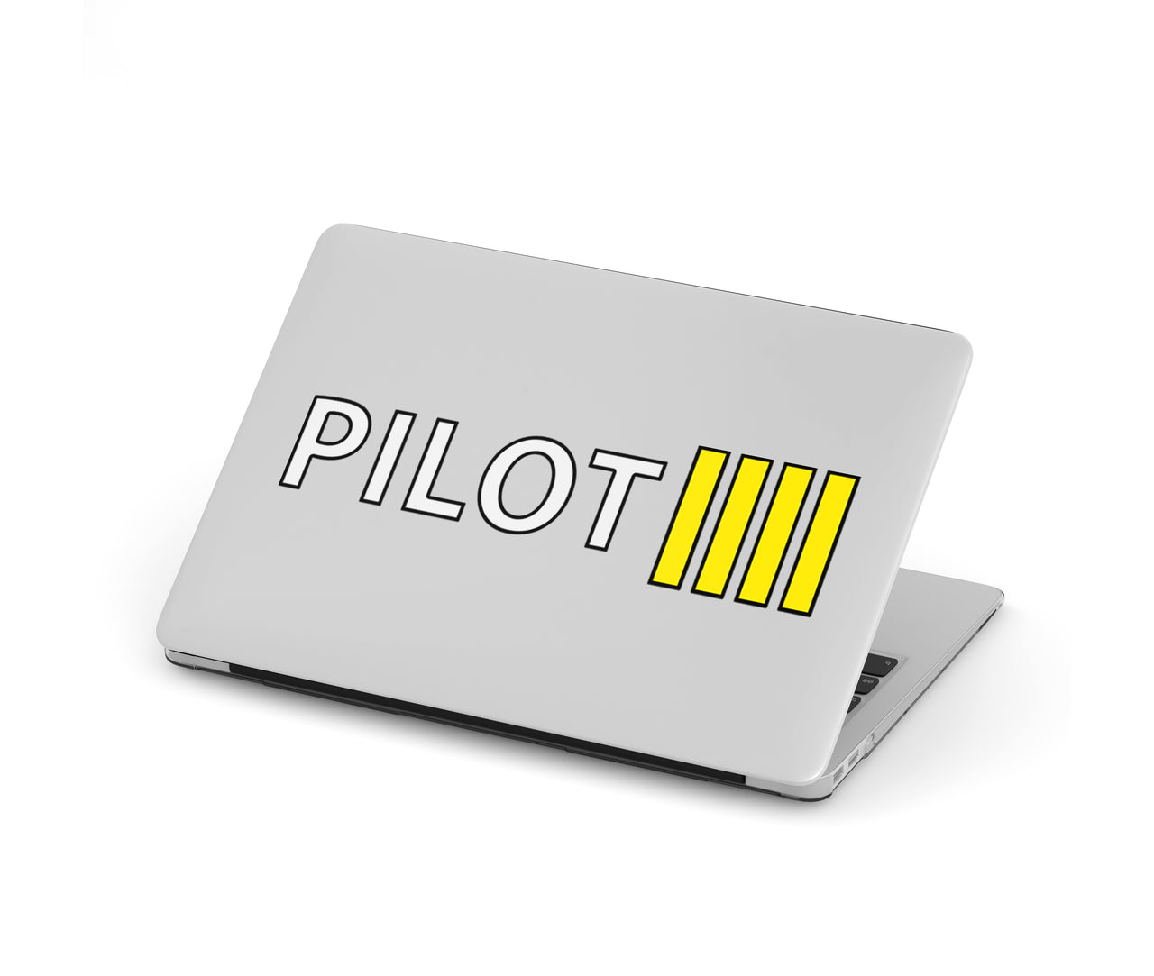 Pilot & Stripes (4 Lines) Designed Macbook Cases