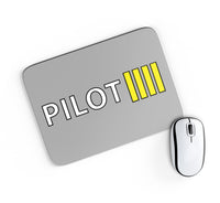 Thumbnail for Pilot & Stripes (4 Lines) Designed Mouse Pads