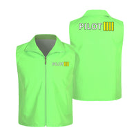 Thumbnail for Pilot & Stripes (4 Lines) Designed Thin Style Vests