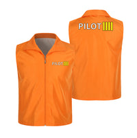 Thumbnail for Pilot & Stripes (4 Lines) Designed Thin Style Vests