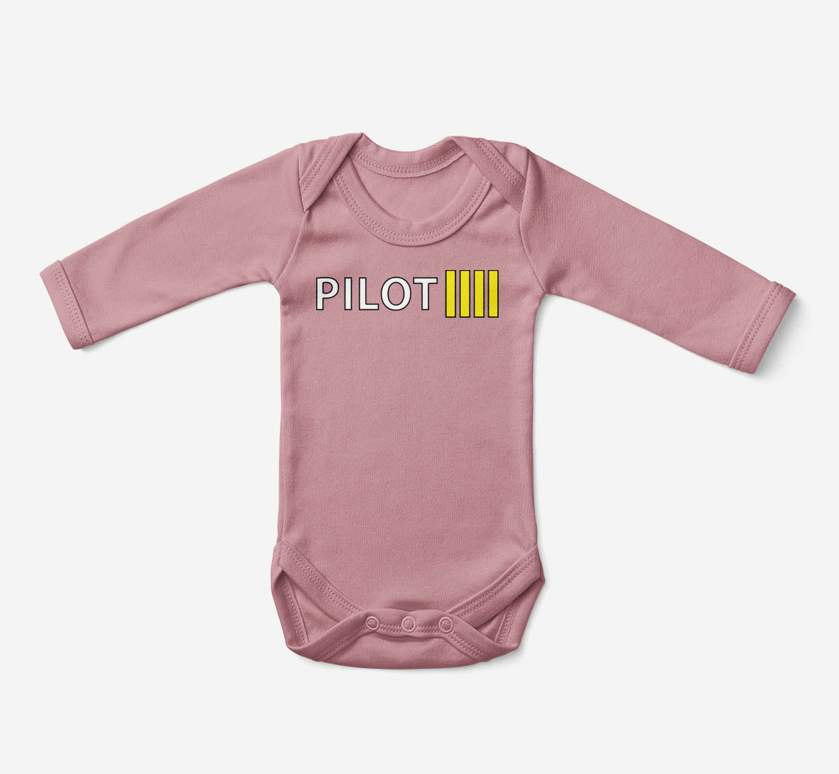 Pilot & Stripes (4 Lines) Designed Baby Bodysuits