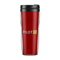 Thumbnail for Pilot & Stripes (4 Lines) Designed Travel Mugs